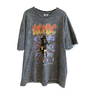 VTG ACDC Concert Short Sleeve T-Shirt 2XL Rock Band Tee Classic World Tour 88